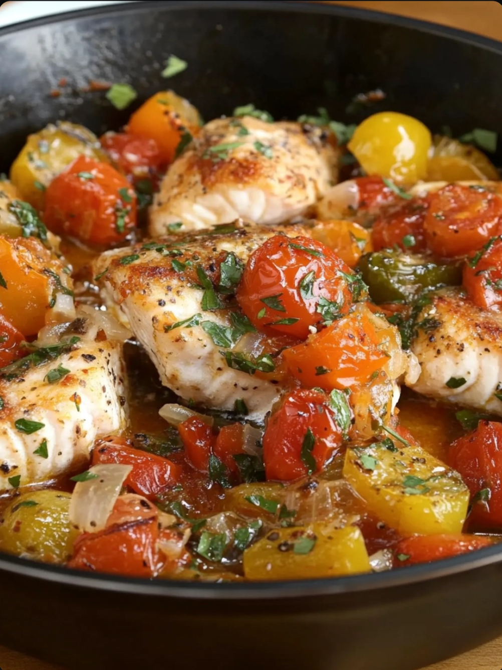 Mediterranean Baked White Fish
