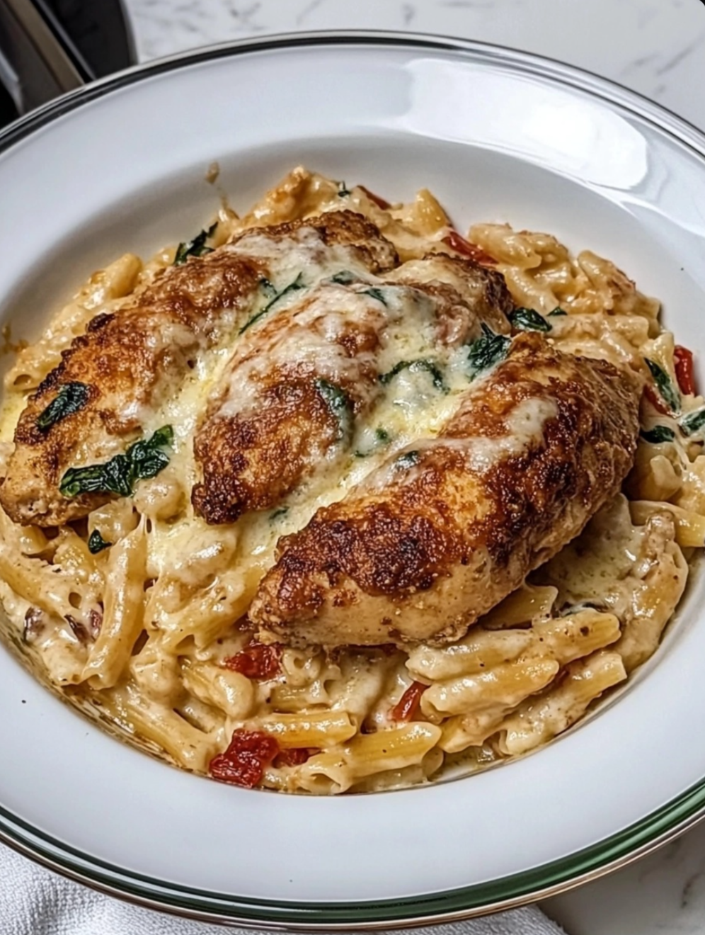 Chicken Pasta Bake with Scratch-Made White Sauce