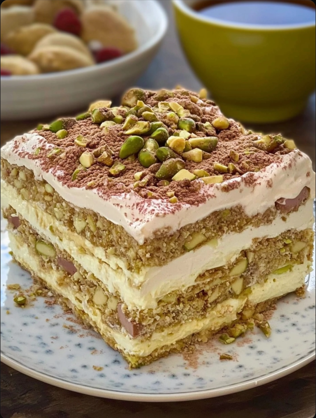 Pistachio Tiramisu with Greek Yogurt FAGE Total 5%