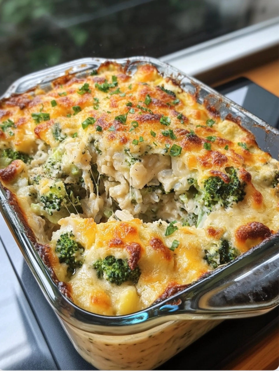 BROCCOLI, RICE, CHEESE, AND CHICKEN CASSEROLE