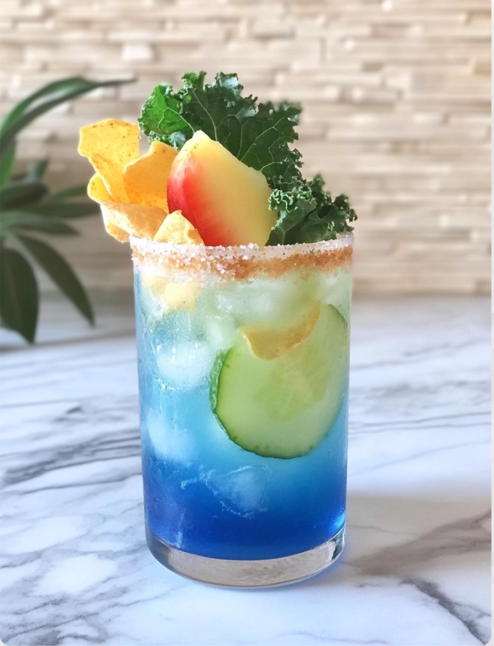 Tropical Blue Mocktail (Non-Alcoholic “Slap My Ass”) 🍹