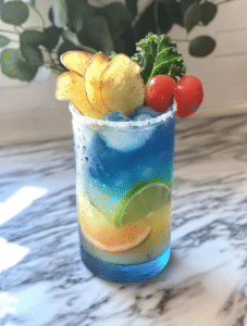 Tropical Blue Mocktail (Non-Alcoholic “Slap My Ass”) 🍹