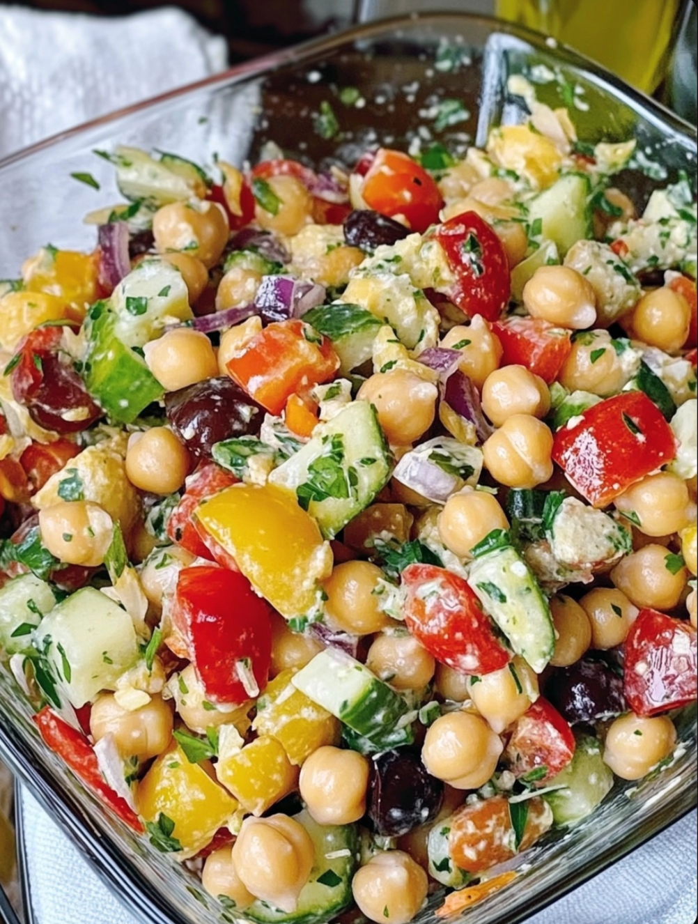 Mediterranean Chickpea Salad Recipe!