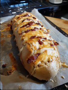 Chicken Bacon Ranch Stuffed Bread