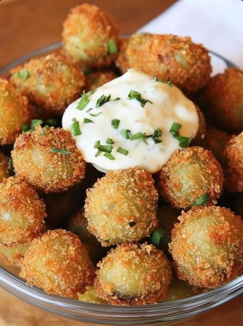 Fried Olives with Garlic Aioli
