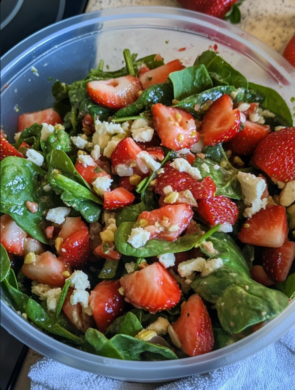 Strawberry Spinach Salad