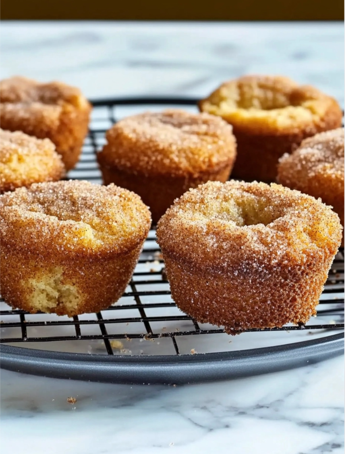 Keto Cinnamon Donut Muffins.