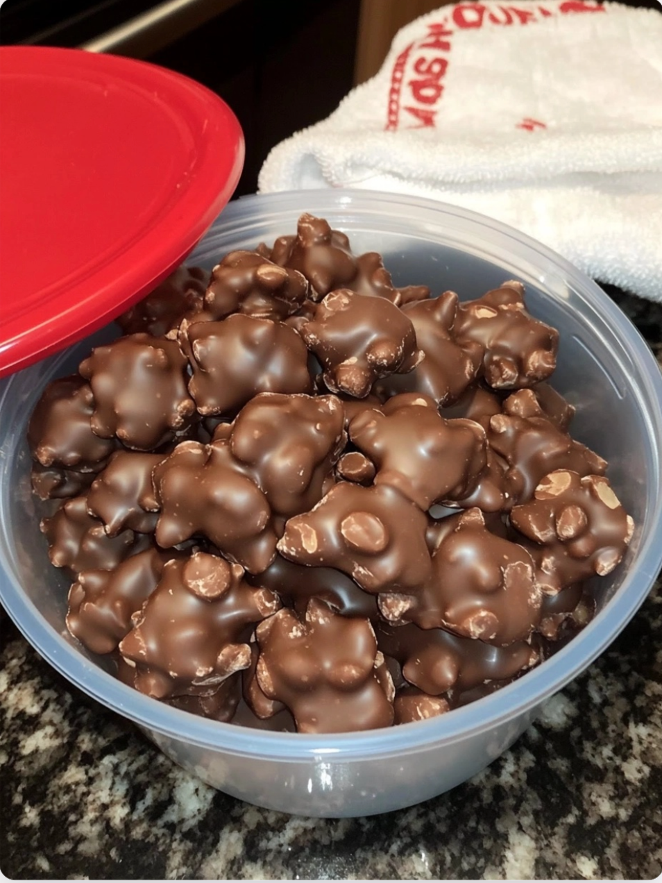 Christmas Chocolate Nut Clusters