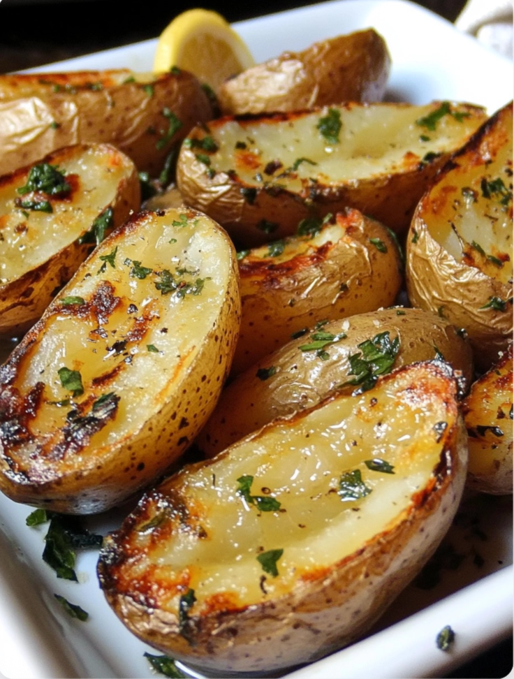 baked potatoes with lemon
