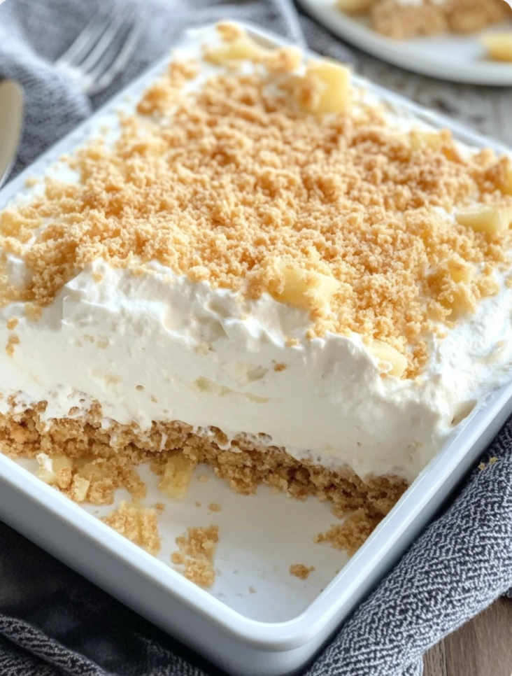 No-Bake Pineapple Cream Dessert