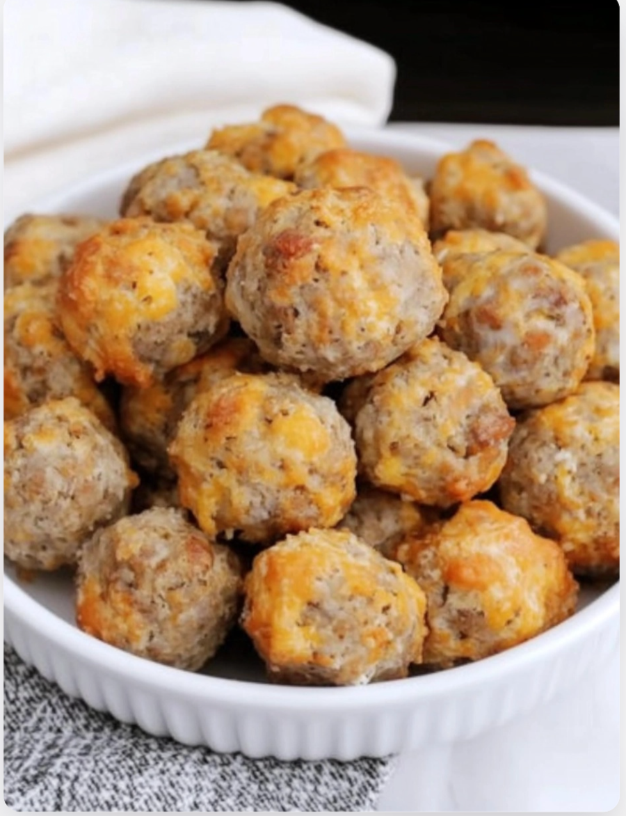 Best Cream Cheese Sausage Balls with Bisquick