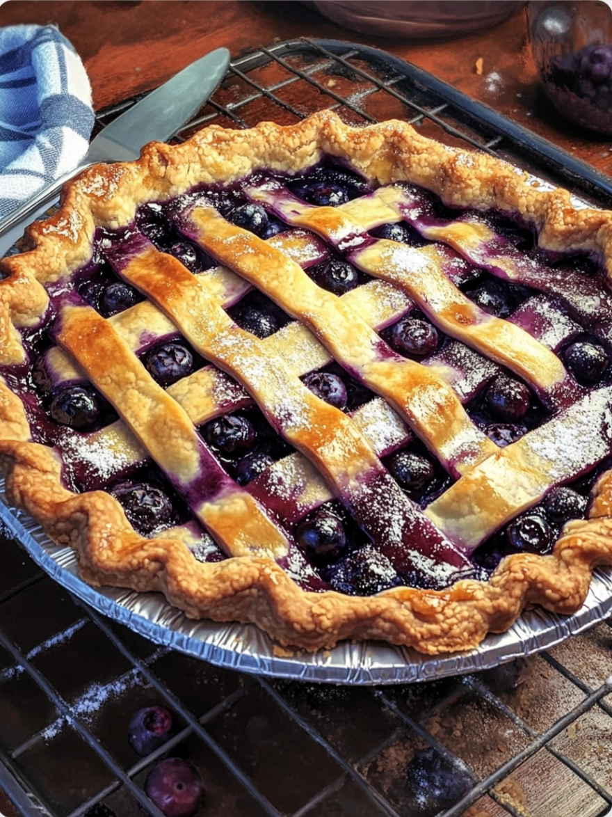 Homemade Blueberry Pie ππ₯§