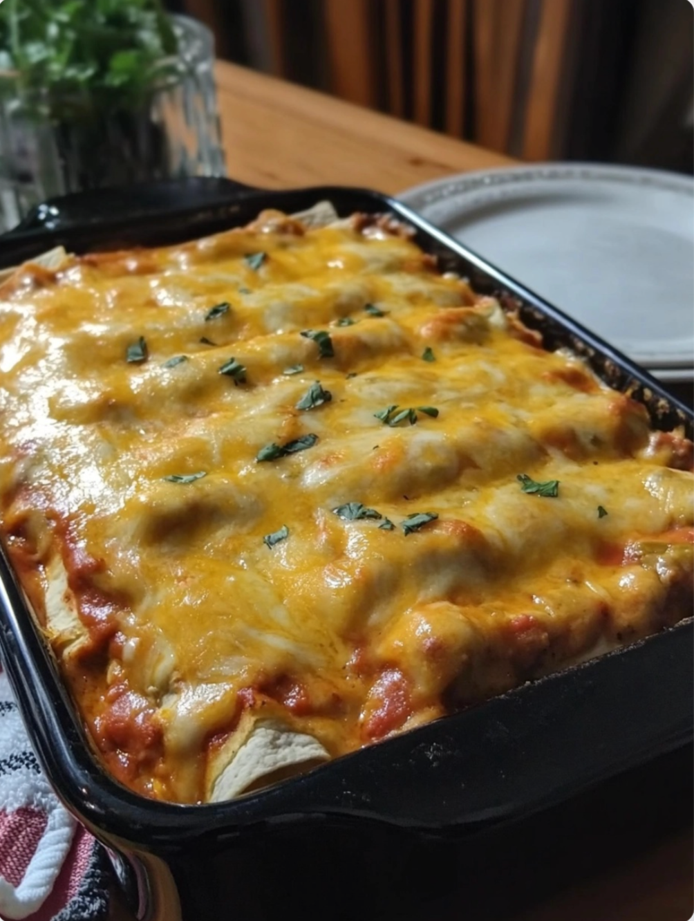 Cheesy Jalapeño Chicken Enchiladas Explosion