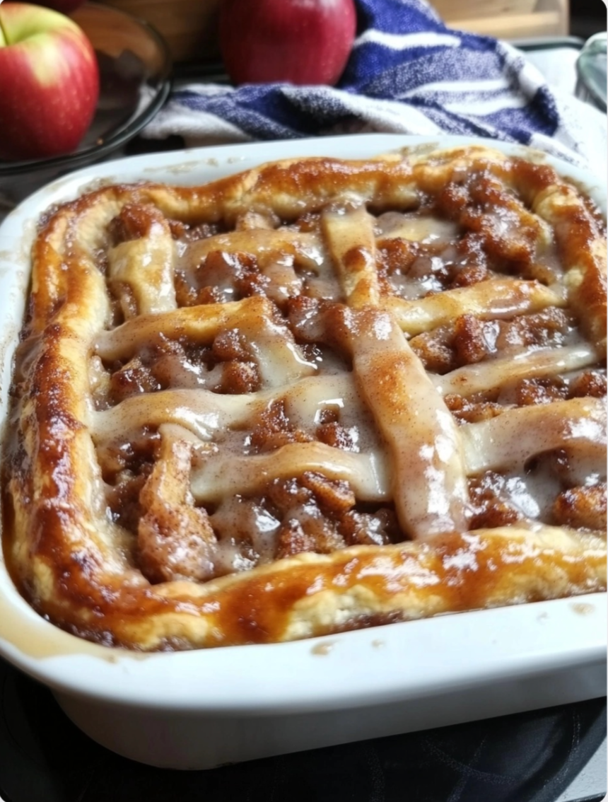 Apple Pie Cinnamon Roll Bake