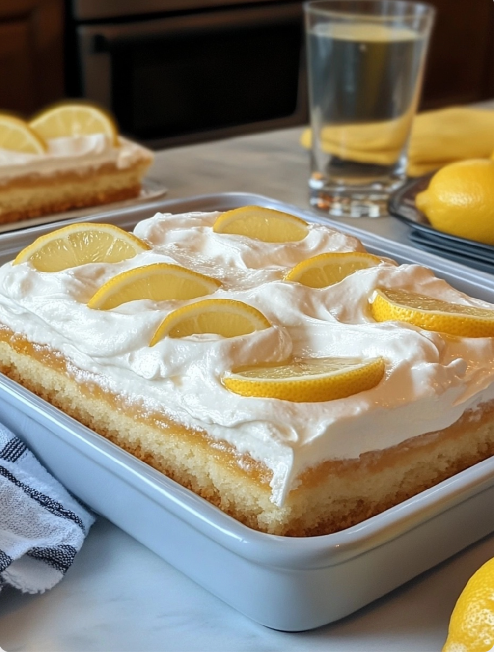 Lemon Cake with Whipped Cream