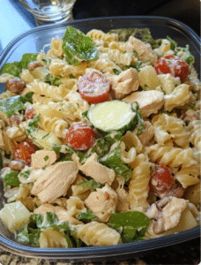 Viral Chicken Caesar Pasta Salad Recipe