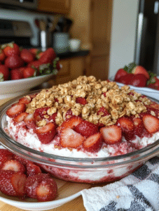 Strawberry Crunch Pie Dip 🍓🥧