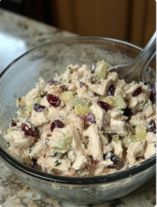 Keto Cran-Almond Chicken Salad