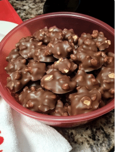 Christmas Chocolate Nut Clusters