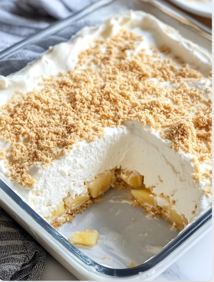 No-Bake Pineapple Cream Dessert