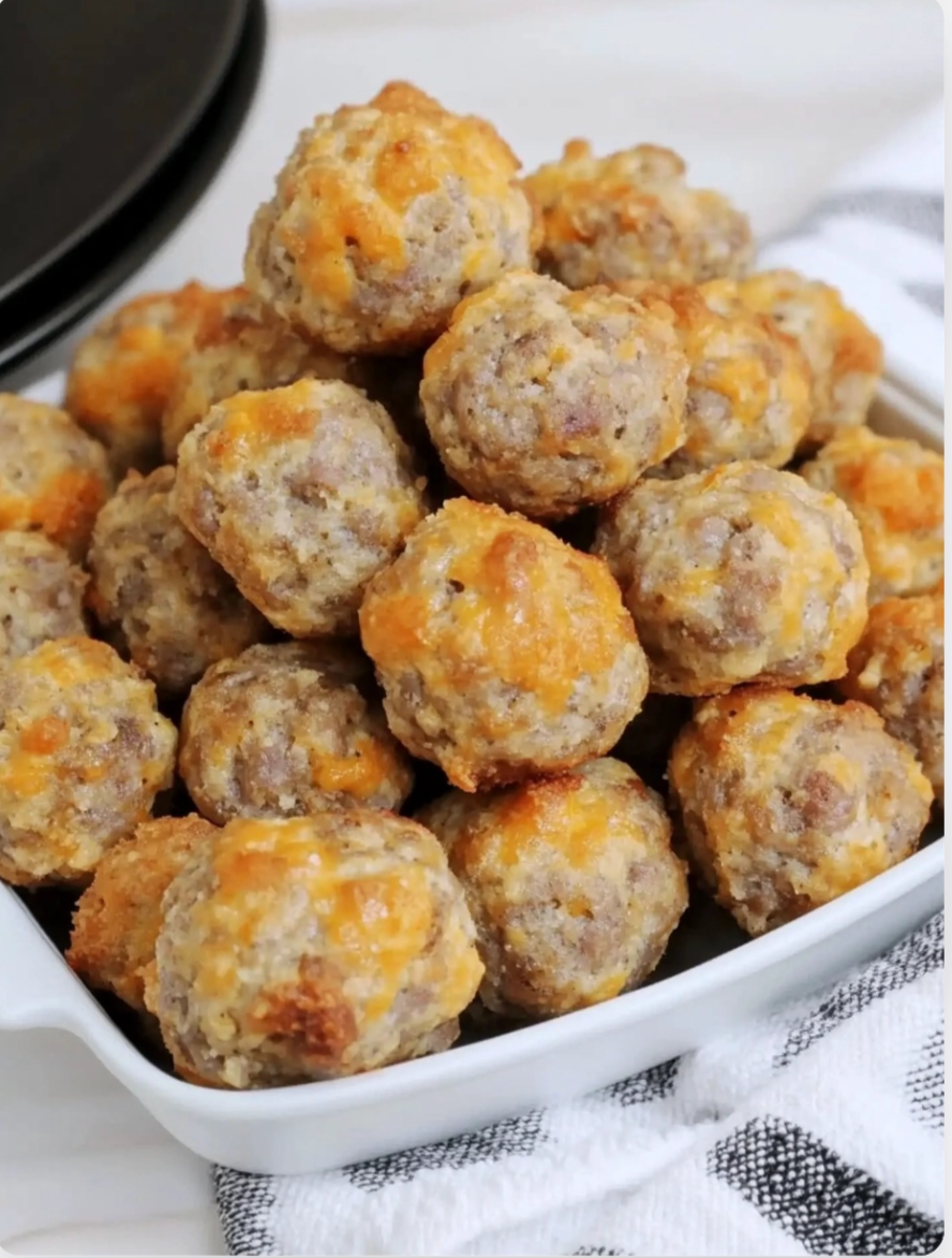 Best Cream Cheese Sausage Balls with Bisquick