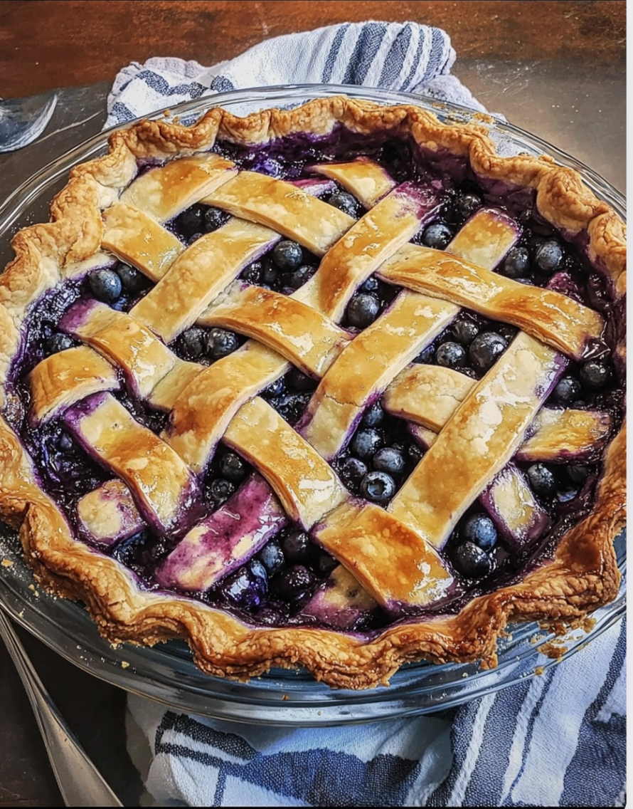 Homemade Blueberry Pie ππ₯§