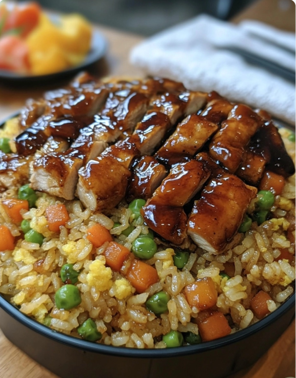 Teriyaki Chicken Fried Rice Dome