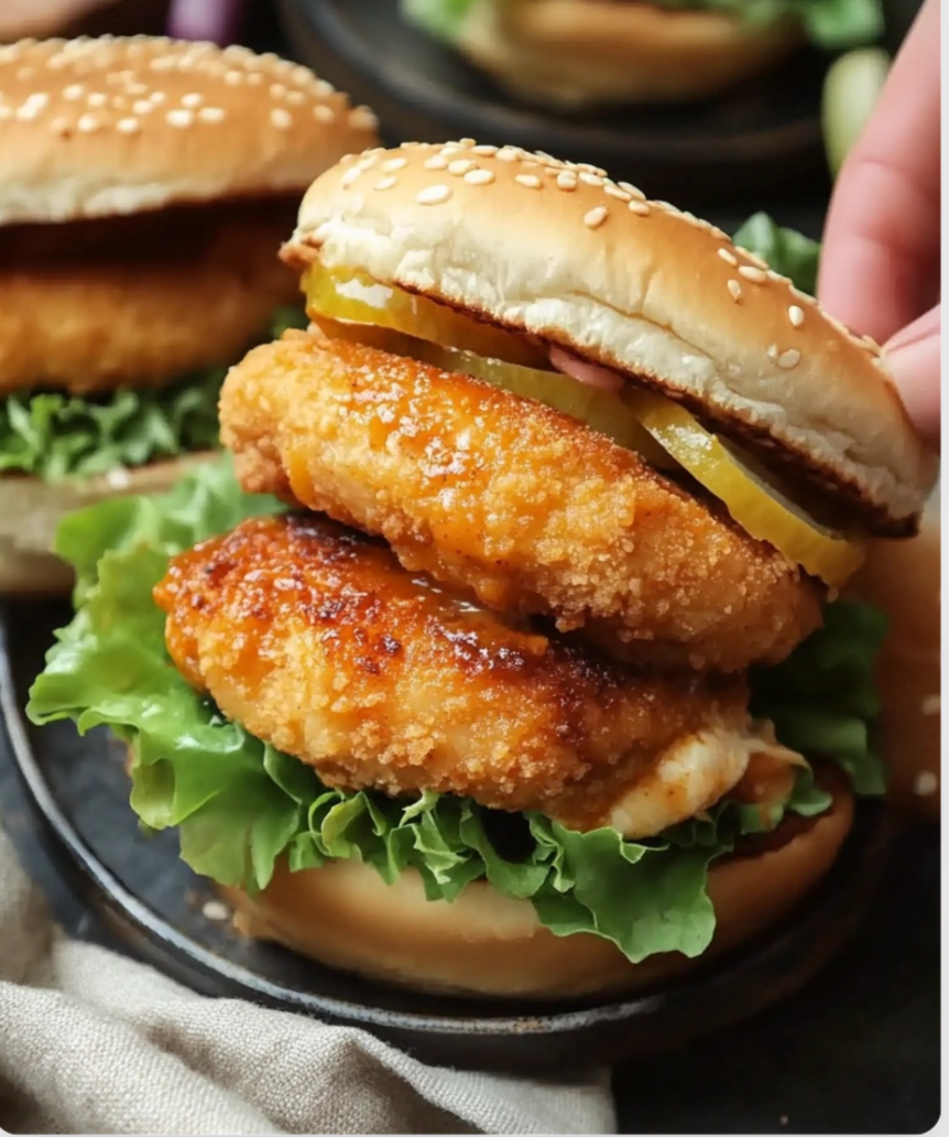 HOT CHILI CHICKEN BURGERS