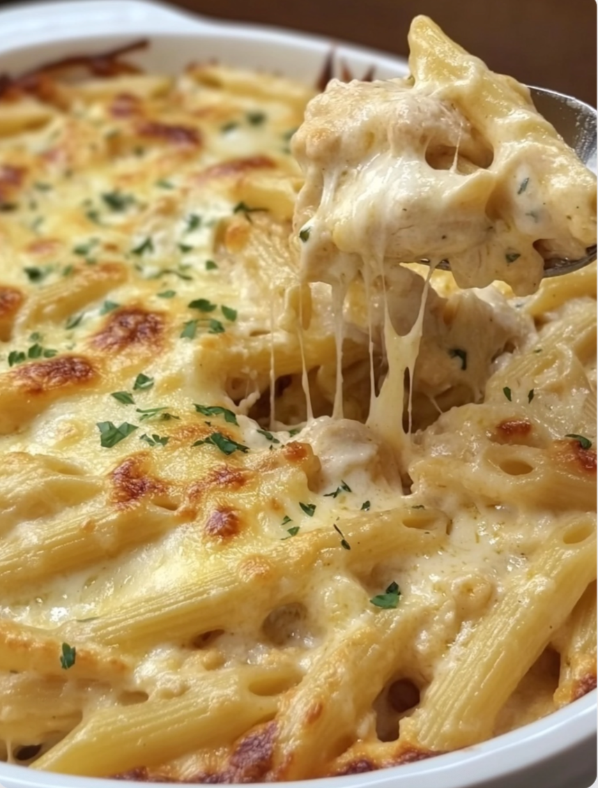 cheesy Baked Chicken in Cream Sauce