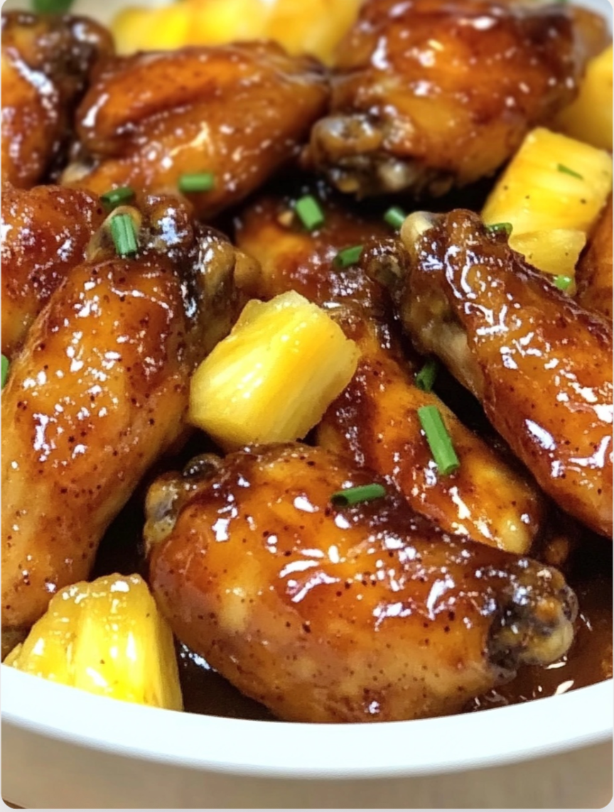 Brown Sugar Pineapple Wings Chicken