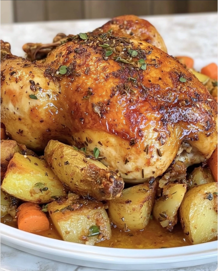 Garlic Butter Roasted Chicken