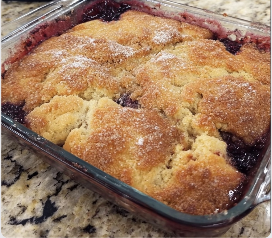 Warm & Sweet Blackberry Cobbler