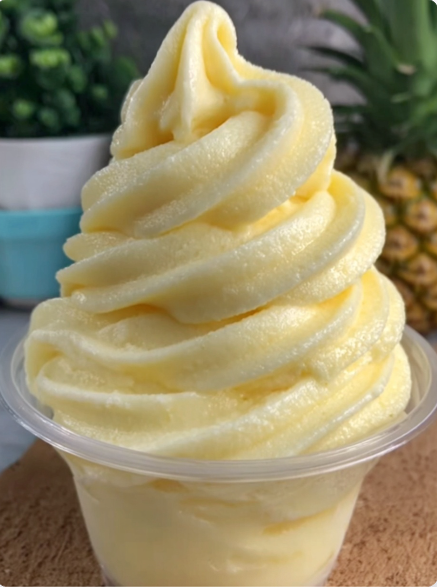Pineapple Soft Serve Ice Cream