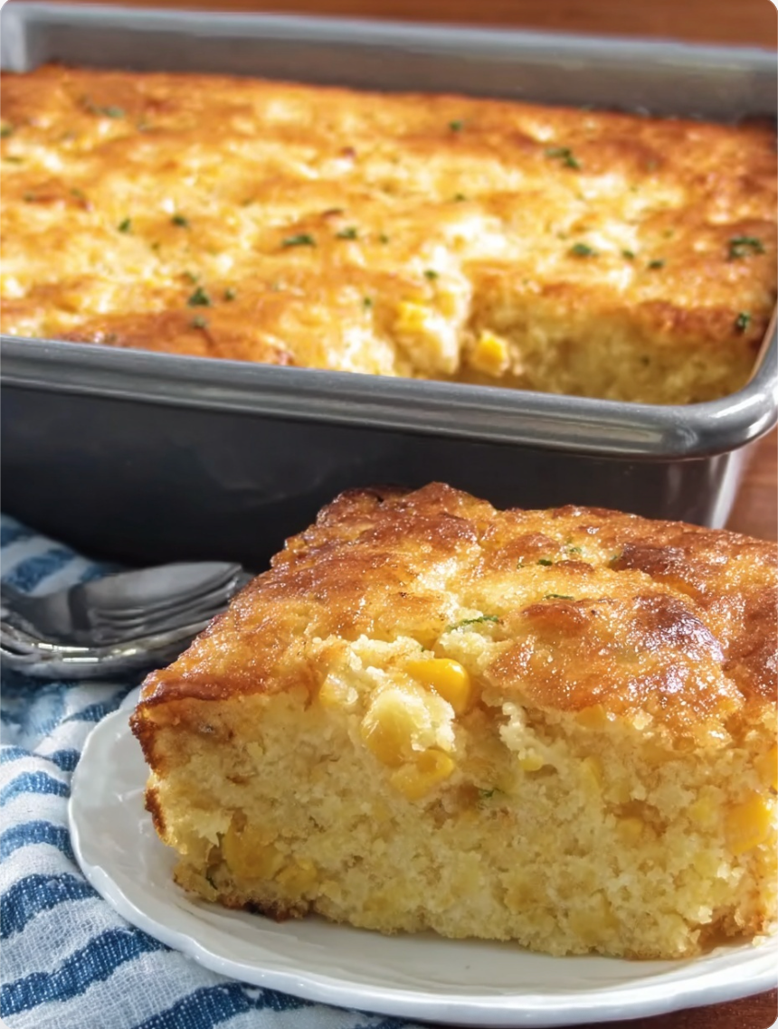 Cheesy, Creamy Cornbread Casserole