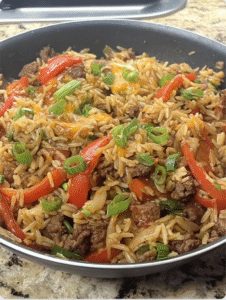 Beef and Pepper Rice Bowl