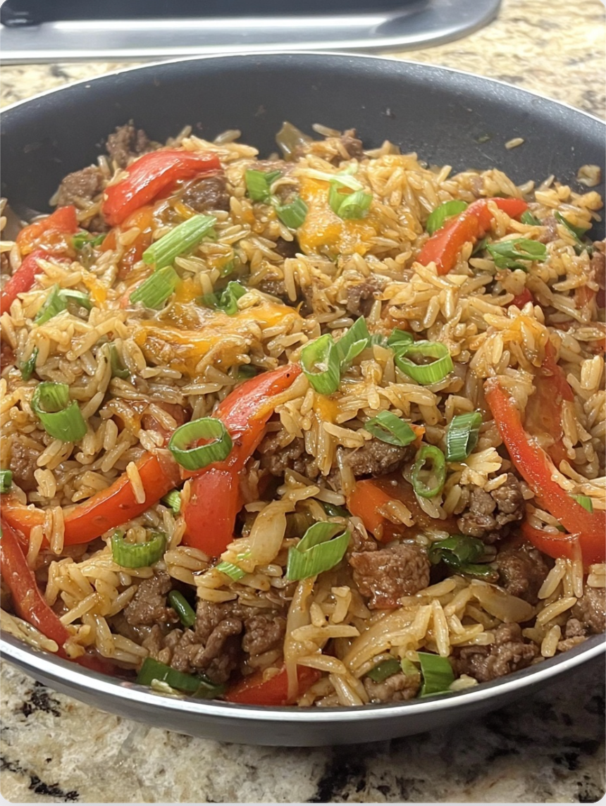 Beef and Pepper Rice Bowl
