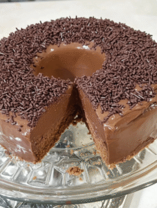 No-Bake Chocolate Sprinkle Dessert