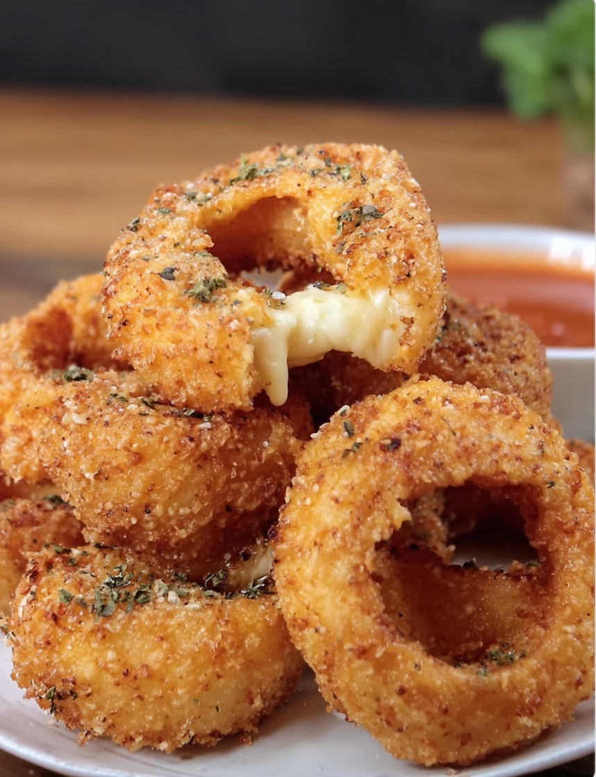 Cheesy Onion Rings