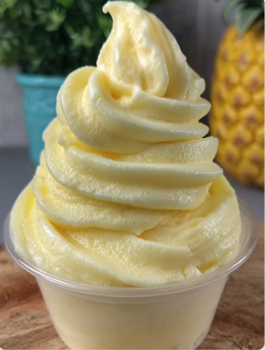 Pineapple Soft Serve Ice Cream