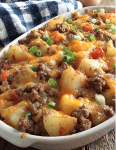 Down-Home Hamburger & Potato Casserole – Easy and Filling!