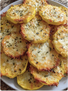 Crispy Parmesan Squash Rounds