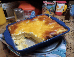 4-Ingredient Lemon Cream Cheese Dump Cake