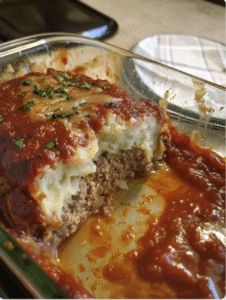 Mashed Potato-Stuffed Meatloaf
