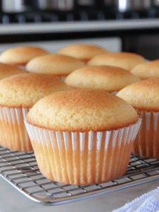 Moist and Fluffy Vanilla Cupcakes