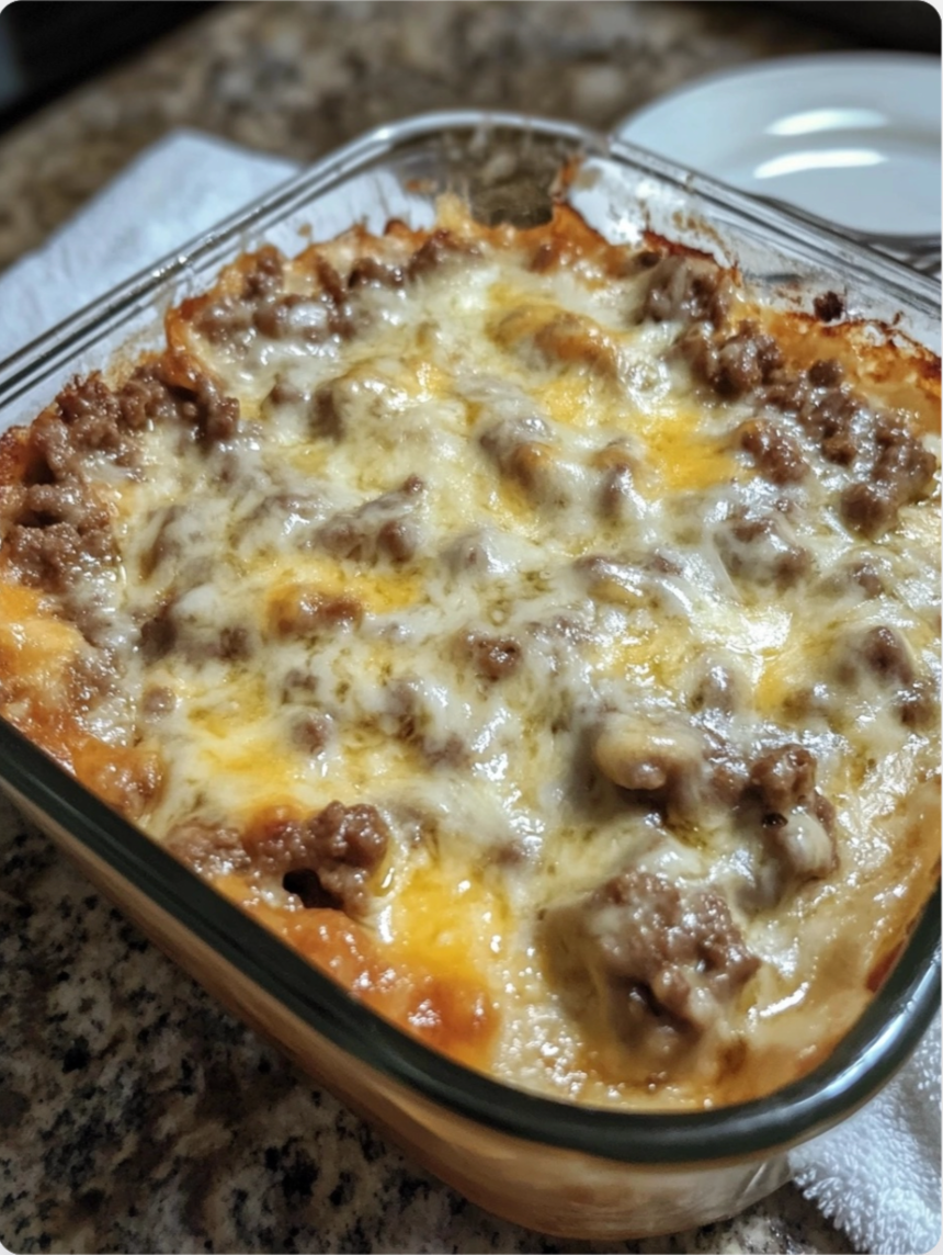 Cheesy Ground Beef Dip