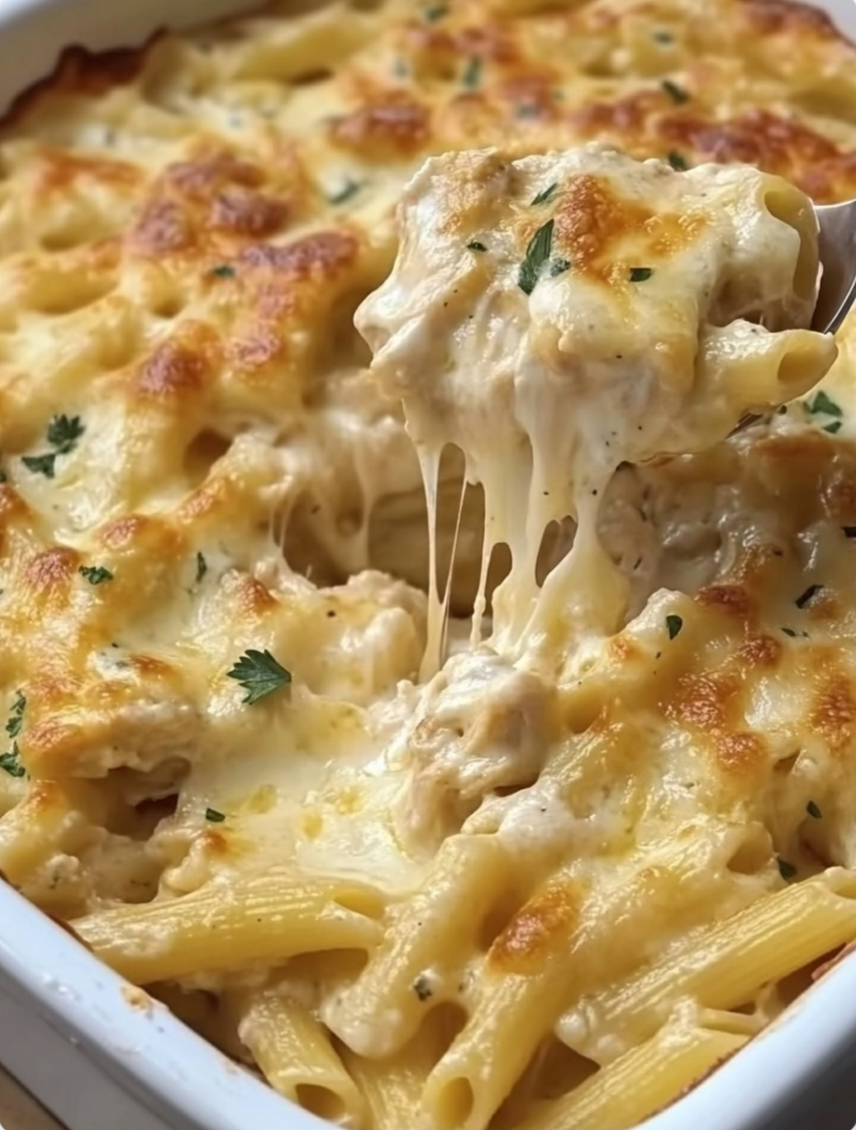 cheesy Baked Chicken in Cream Sauce
