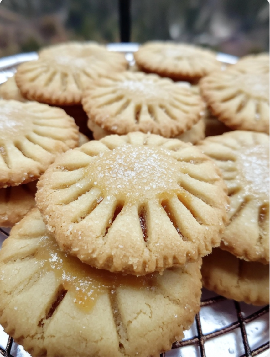 Apricot Sugar Cookie Pies