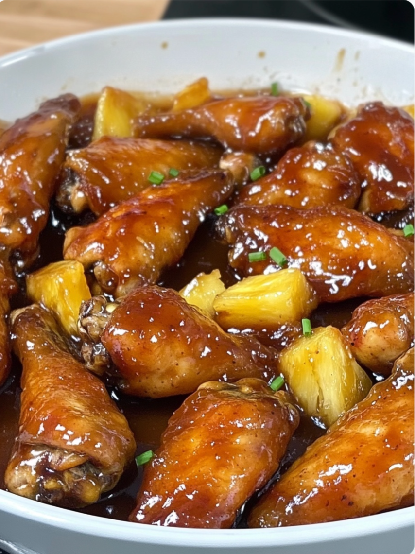 Brown Sugar Pineapple Wings Chicken