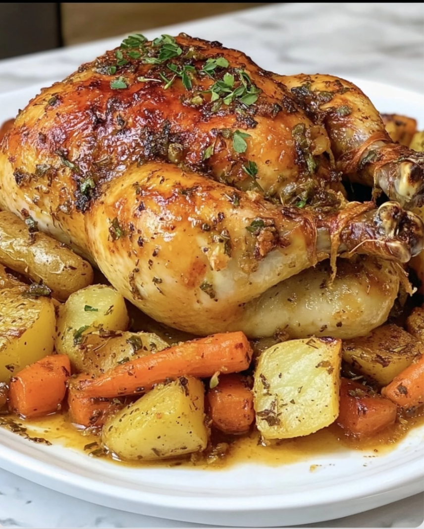 Garlic Butter Roasted Chicken