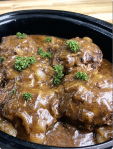 Slow Cooker Salisbury Steak